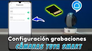 Configuración grabaciones cámaras Tuya Smart tarjeta de memoria micro SD 🔴 [upl. by Lahcar]