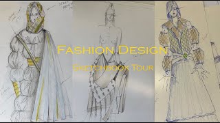 SKETCHBOOK TOUR  Fashion Design Royal Academy of Fine Arts Antwerpen [upl. by Cherilynn]