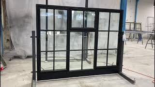 Steel Windows System  Custom Made Casement Windows with Screen by Rhino Steel Doors California [upl. by Bahe]