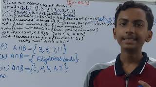 Q5 Ex 6C Sets  ICSE Math Class 8  SChand Solutions  OP Malhotra [upl. by Reinald]