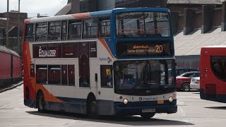 HK Trident Nostalgia  A ride on Stagecoach Dennis Trident 18387MX55KSN [upl. by Dorotea807]