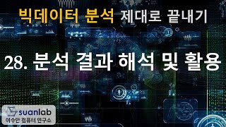 28 분석 결과 해석 및 활용  빅데이터 분석 제대로 끝내기 [upl. by Hairahcez]