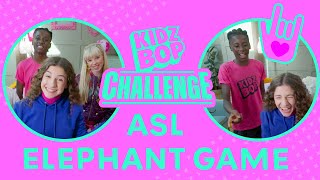 KIDZ BOP Kids  The Elephant Game ASL Game Challenge Video [upl. by Immak]