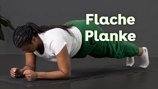 Flache Plank richtig ausführen  RumpfmuskulaturTraining für zuhause  AOK [upl. by Alo286]