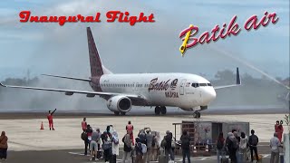 Plane Spotting  Sandakan Airport Batik Air Inaugural Flight  Boeing 7378U3 [upl. by Ile]