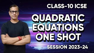 Quadratic Equations in One Variable  Quadratic Equations ICSE Class 10  sirtarunrupani​ [upl. by Ranson]