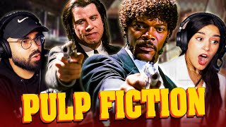 Our first time watching PULP FICTION 1994 blind movie reaction [upl. by Ledairam]