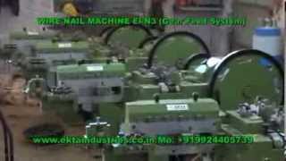 WIre Nail Machine EI N3 Gear Feed Saytem [upl. by Eppillihp53]