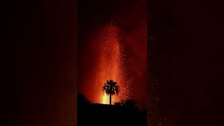 Cumbre Vieja volcano eruption 2021  quotlava tsunamiquot flowing from the Cumbre Vieja volcano [upl. by Hayes]