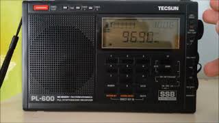 Comparação Seletividade Tecsun PL 600 Rádio DSP PRO 2 [upl. by Vitale]