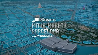 eDreams Mitja Marató Barcelona by Brooks 2024  RECORREGUT [upl. by Eiroc]