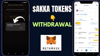 How to Withdraw AKKA Tokens to Metamask  Satoshi App Airdrops  AKKA Tokens Wallet Submission [upl. by Cynara729]