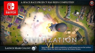 Civilization VI Deity On Switch  Amanitore  Part 24  Send Me To Space Switch [upl. by Anaitak249]