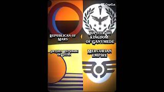 republican of mars vs JKG vs SRT vs Mercurian empire 1v1v1v1 edit solarsystem cupcut flag [upl. by Pavla]