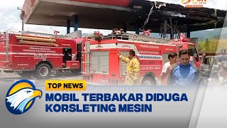 2 Mobil Terbakar Usai Isi BBM Di SPBU  Top News [upl. by Sirmons]