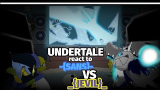 UNDERTALE react to SANSVSJEVILUTampDT Animation [upl. by Tteragram]