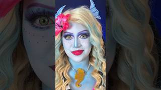 Lagoona Blue🩵✨ monsterhigh lagoonablue makeup maquillajeartistico halloween [upl. by Anirahs]