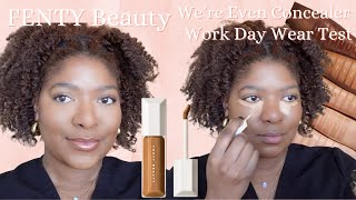 Fenty Were Even Hydrating Waterproof Concealer  1st Impressions amp Work Day Wear Test [upl. by Ycart660]