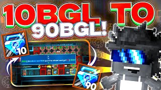 10BGL TO 90BGL real IN TEAMJU  GROWTOPIA CASINO [upl. by Otrevlig]