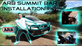 ARB SUMMIT BAR INSTALLTION MR Triton [upl. by Oicanata]