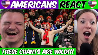 Americans React to FUNNIEST FOOTBALL CHANTS IN ENGLAND [upl. by Maryl167]