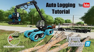 FS22 Autoload forestry logging trailer tutorial Farming Simulator 22 [upl. by Loziram]