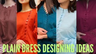 Latest Plain Suit Design Ideas  Plain Dress Designing  Plain Shirt Designing  Fashion Fever [upl. by Waverley]