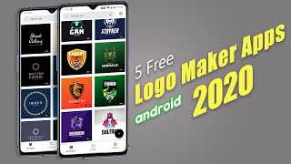 5 Free Logo Maker Apps For Android  2020 [upl. by Eilsil489]