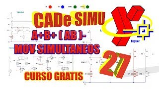 🅾Secuencia AB  AB  con Movimiento Simultaneo Electroneumatica en CadeSimu [upl. by Adamsen]