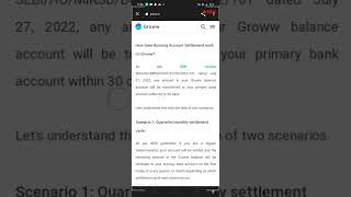 refund groww app  quarterly monthly settlement cycle [upl. by Otrevogir905]
