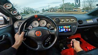 POV Drive 800HP AWD 2002 Acura RSX TypeS  LOUD Turbo  Straight Piped  Cold Start  3D Audio [upl. by Anwat]