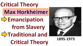 Max Horkheimer Critical Theory in hindiurdu critical [upl. by Otrebor]