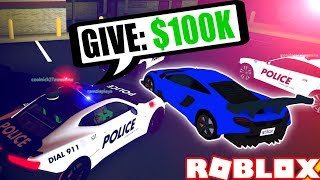 HIDE amp SEEK POLICE EDITION CRIMINALS GETS 100000 Roblox Police Roleplay [upl. by Holt972]