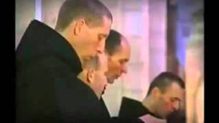 Monks singing Gregorian Chant in a Catholic Benedictine Seminary [upl. by Fritz]