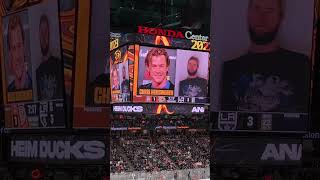 Celebrity LookAlike Cam at Anaheim Ducks Game [upl. by Auqenat]