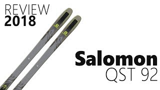 Salomon QST 92 2018 Ski Review  We Test We Know [upl. by Fairweather680]