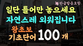 왕초보 생활 영어단어 100개 편하게 들으세요 자연스레 외워집니다 2시간 흘려듣기 영어단어 반복듣기 기초 영어회화 수면 영어영상 23 [upl. by Auj]