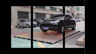 Uniview LED 丨A car is running over a floor screen [upl. by Primaveria]