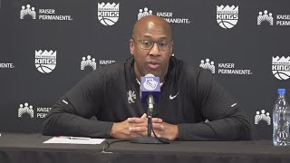 Mike Brown Sacramento Kings vs Hawks  Post Game Interview 111824 [upl. by Humpage]