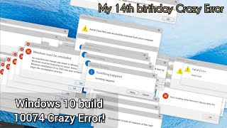 Windows 10 build 10074 Crazy Error with windows 8 sounds [upl. by Ellehcyt752]