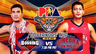 🔴LIVE PBA GINEBRA VS BOSSING PBA 49 Governors Cup  LIVE SCORE amp COMMENTARY ginebraliveupdate [upl. by Paula989]