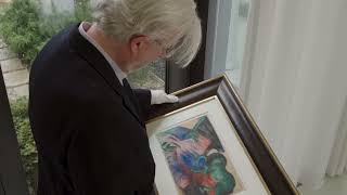 Art Expert explains Grünes Pferd by Franz Marc  Ketterer Kunst [upl. by Eppillihp664]