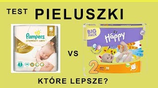 PIELUSZKI PAMPERS czy HAPPY Które lepsze Test Recenzja Porównanie 86 [upl. by Chard715]