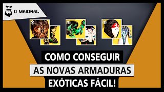 DESTINY 2  Como conseguir as novas armaduras exóticas fácil [upl. by Fredie]