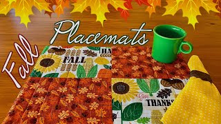 How To Sew 4 Patch Placemats  The Sewing Room Channel [upl. by Cordi]