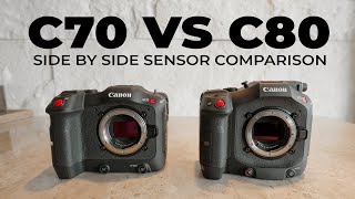 Canon C70 vs C80  DGO and Stacked CMOS Sensor Test Footage [upl. by Lraep]