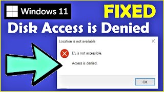 Access is Denied in Windows 11  See Pinned Comment  Local Drive Access Limit Fixed [upl. by Shieh]