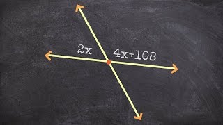 Finding the value of x using supplementary angles  Free Math Videos [upl. by Delmer681]