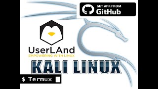 Install Kali Linux in Android with UserLAnd Anlinux and KaliNetHunter Store [upl. by Lledal]