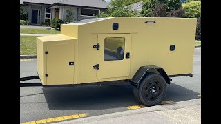 MAN BUILDS AWESOME DIY CAMPER TRAILER IN HIS GARAGE Offgrid  Squaredrop [upl. by Barncard]